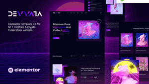 Devvata – NFT Portfolio Elementor Template Kit