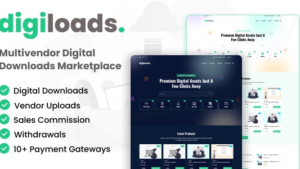 Digiloads (v1.0.1) Multivendor Digital Downloads Marketplace