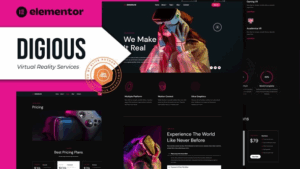 Digious - Virtual Reality Services Elementor Template Kit