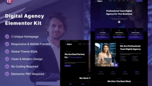 Digira - Digital Agency Services Elementor Template Kit