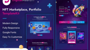 Digital Realism - NFT Elementor Template Kit