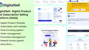 DigitalSell v2.0 Digital Product And Subscription Selling Platform (SAAS)