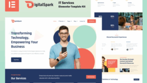 DigitalSpark - IT Services Elementor Template Kit