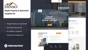 Dinso - Single Property & Apartment Elementor Template Kit