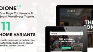 Dione v1.3.0 Conference & Event WordPress Theme