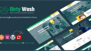 DirtyWash (v1.0.6) Laundry Service WordPress Theme