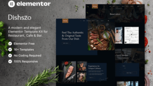 Dishszo - Restaurant & Cafe Elementor Template Kit