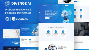 Diverge AI | Robotics Elementor Template Kit