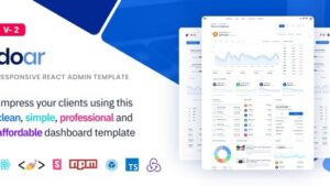 Doar v2.0.3 React Admin Template with Dashboard UI KIT