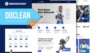 Doclean - Carpet Cleaning Services Elementor Template Kit