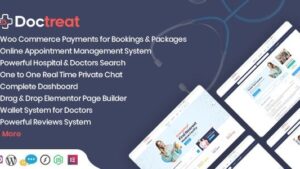 Doctreat (v1.6.7) Doctors Directory WordPress Theme [Full Pack]