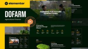Dofarm - Agriculture Finance Elementor Pro Template Kit