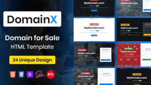 DomainX v2.0 HTML Template for Domain Selling