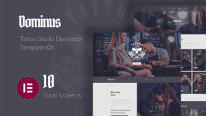 Dominus - Tattoo Studio Elementor Template Kits