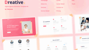 Dreative - Agency Elementor Template Kit