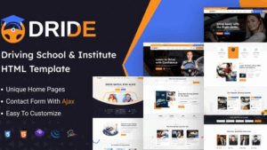 Dride v1.0.0 Driving School & Courses WordPress Theme