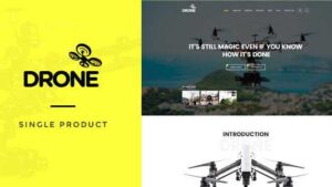 Drone v1.40 Single Product WordPress Theme