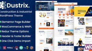 Dustrix v1.5.0 Construction and Industry WordPress Theme