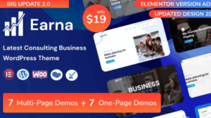 Earna v1.1.2 Consulting Business WordPress Theme