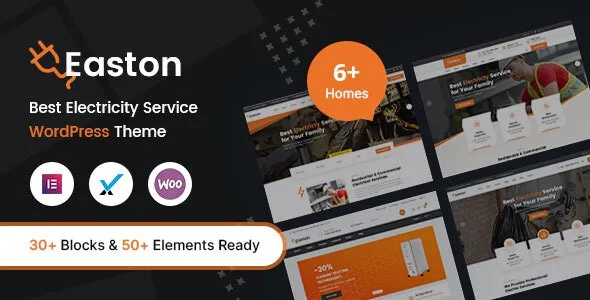 Easton v.1.0.0 电力服务 WordPress 主题 - 专业电力服务网站模板