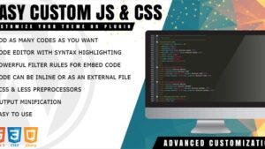 Easy Custom JS and CSS v1.1.2 Extra Customization for WordPress