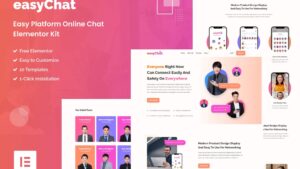 EasyChat - Online App Startup Elementor Template Kit