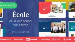 Ecole (v1.0.9) Education & School WordPress Theme