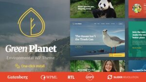 Green Planet v1.2.4 Ecology & Environment WordPress Theme