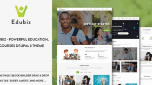 Edubiz v1.2 Powerful Education, Courses WordPress Theme