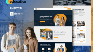 Educatico - Education School & Online Courses Elementor Template Kit