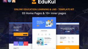 Edukul - Online Learning & Education Template Kit