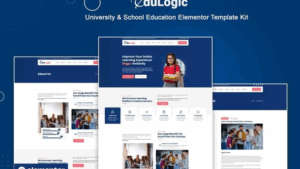 Edulogic - University & School Education Elementor Template Kit