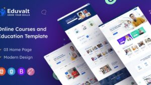 Eduvalt (v2.0.6) Online Courses & Education WordPress Theme + RTL