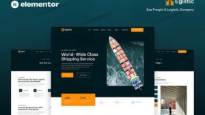 Egistic - Sea Freight & Logistic Company Elementor Template Kit