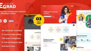 Egrad (v1.1.0) LMS Education WordPress