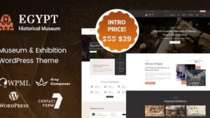 Egypt v2.1 Museum & Exhibition WordPress Theme