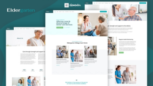 Eldergarten - Elder Care & Senior Home Elementor Pro Template Kit