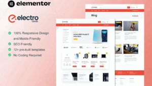 ElectroDeals - Woocommerce Electronic Store Elementor Template Kit