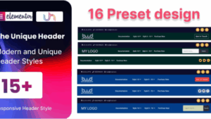 The Unique Headers for Elementor v1.0