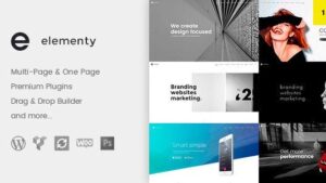 Elementy (v1.2) Multipurpose One & Multi Page WordPress Theme