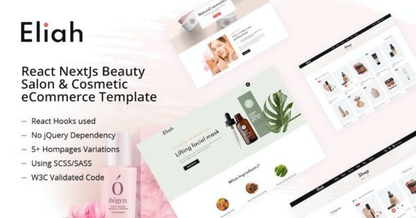 Eliah - React NextJs Beauty & Cosmetic eCommerce