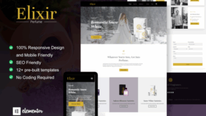 Elixir - Perfume Maker Elementor Template Kit