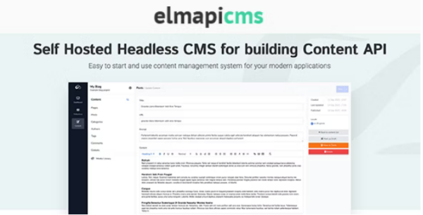 ElmapiCMS v2.0.0 Headless CMS for building Content API