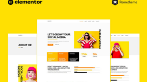 Elsa - Social Media Marketing & Management Elementor Pro Full Site Template Kit