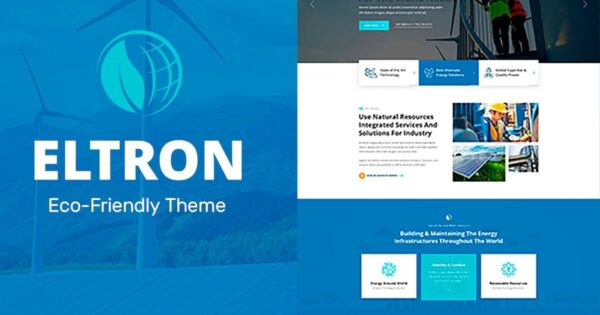Eltron v2.1 Solar Energy Elementor WordPress Theme