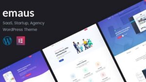Emaus v1.4.3 SaaS App and Startup Elementor Theme