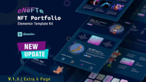 Enefte - NFT Portfolio Elementor Template Kit