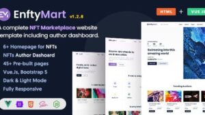 EnftyMart v1.2.0 NFT Marketplace HTML & Vue JS Template