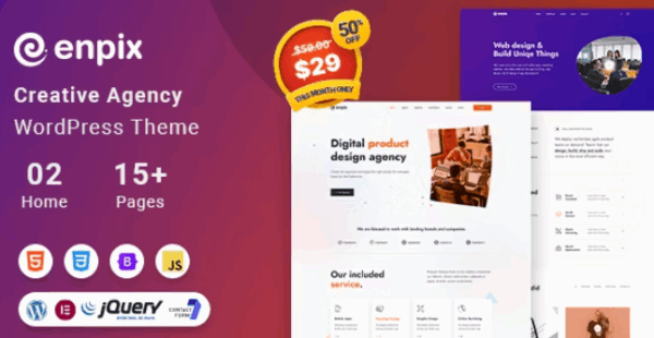 Enpix v1.0.2 Digital Agency Creative Portfolio Theme