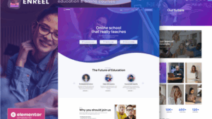 Enreel - Education & Online Courses Elementor Template Kit